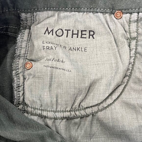 Mother Women's jeans Desc Lookers Ankle Fray Dye Emerald Style 1431-309 size 27 - Picture 9 of 10